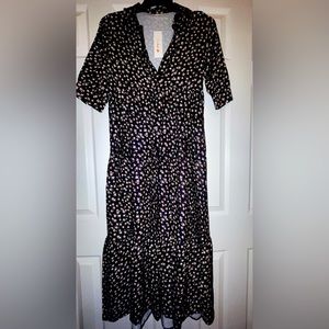 Petallush Black floral dress